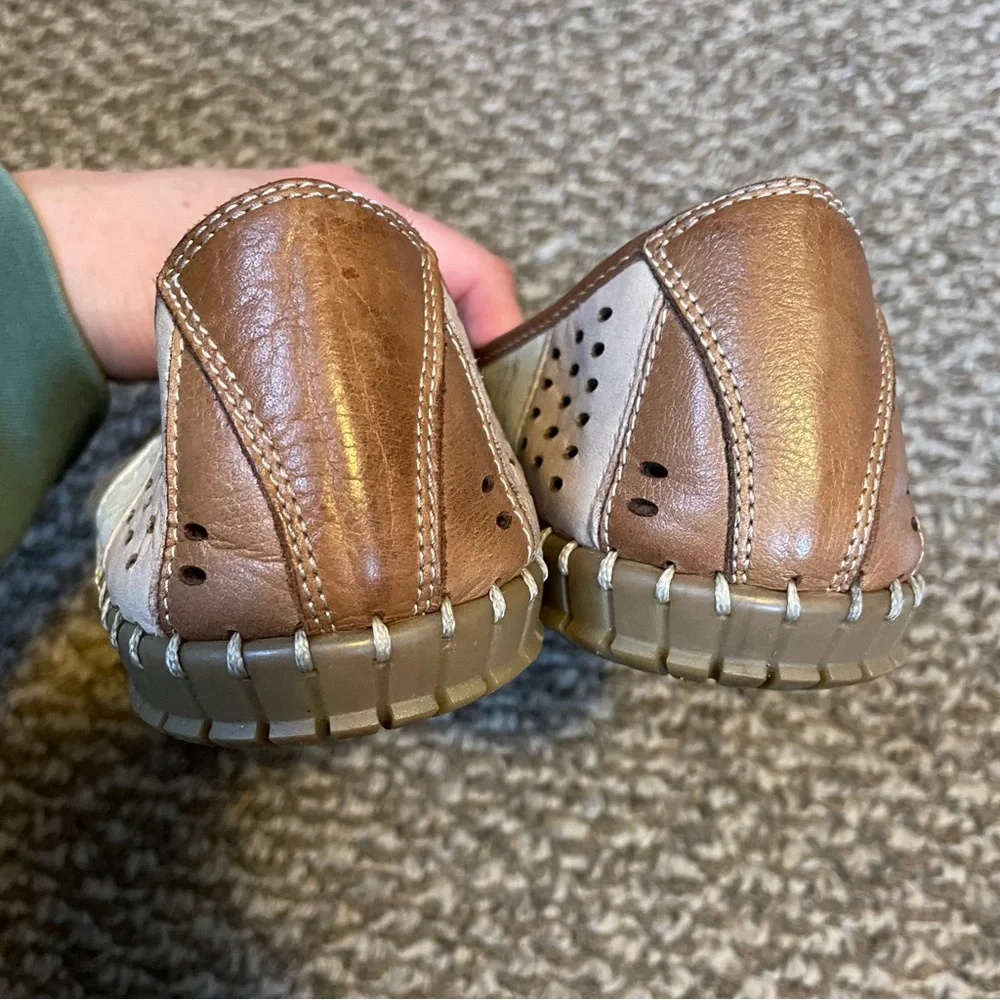 Spring Step Elancer Leather Ballerina Shoes EU 38